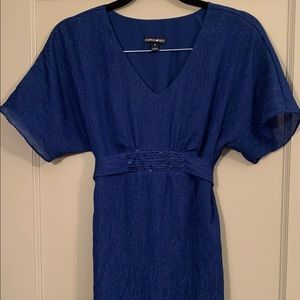 Ladies Blue Fashion Bug Top With Tie Back- Small